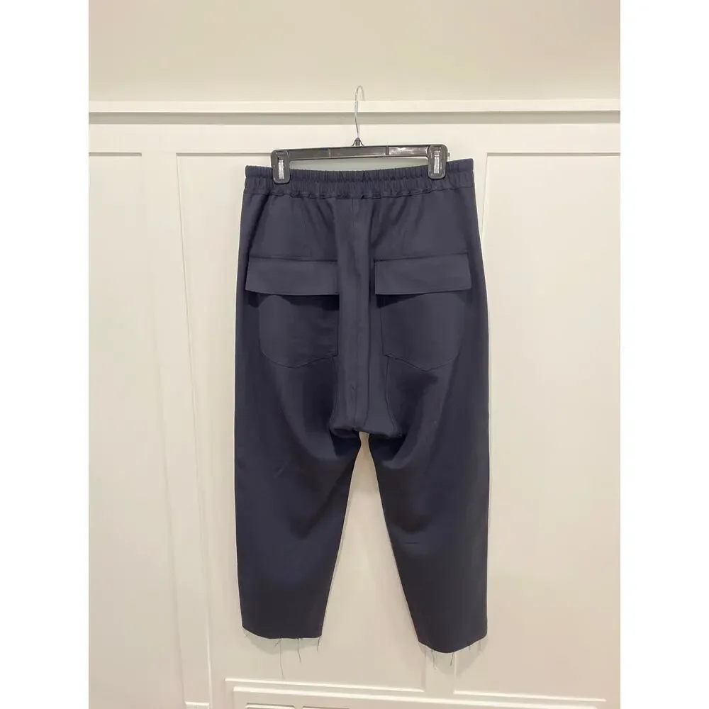 Nili Lotan Aida Wool-Blend Twill Pants in Blue - Picture 11 of 14